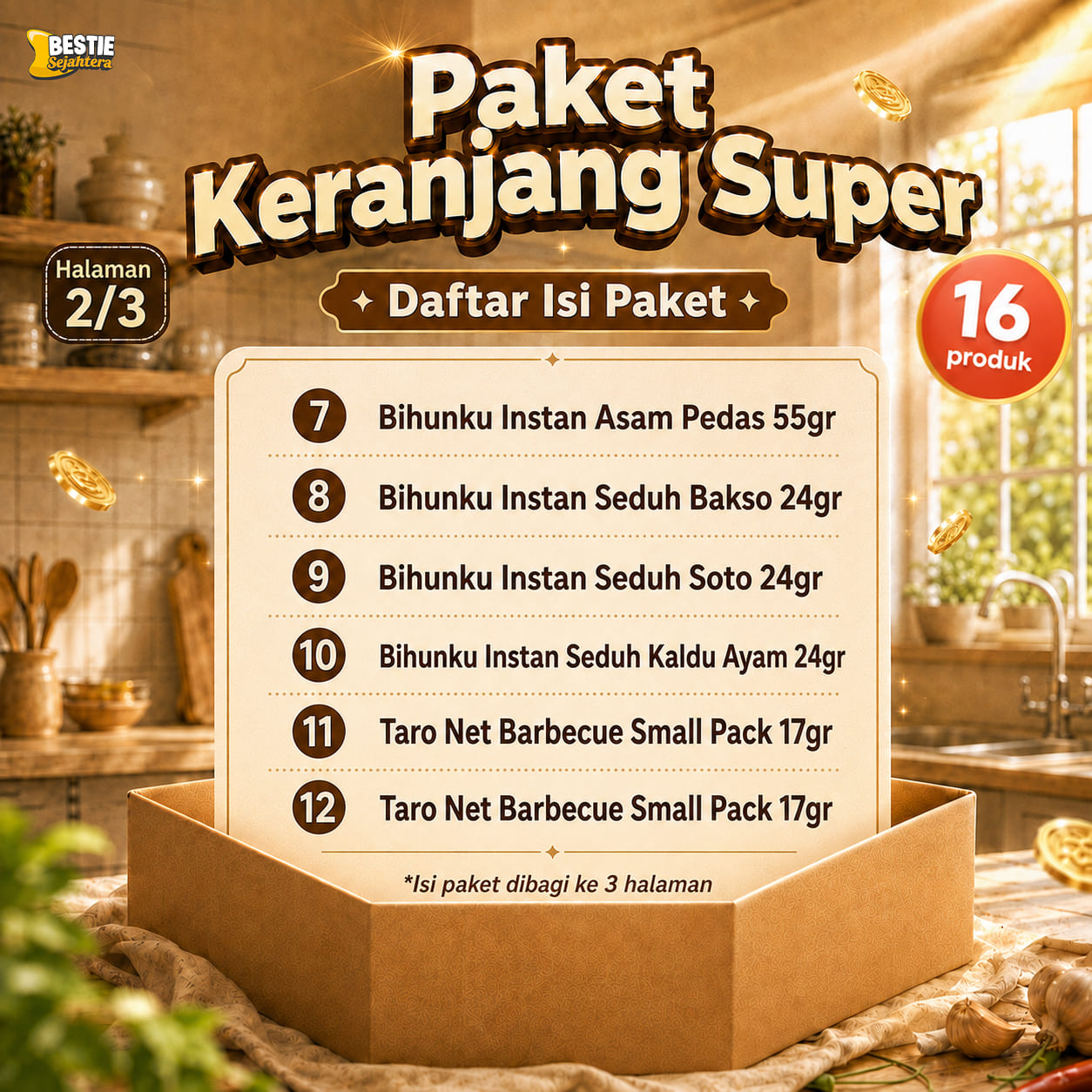 Warung Bestie Paket Keranjang Super