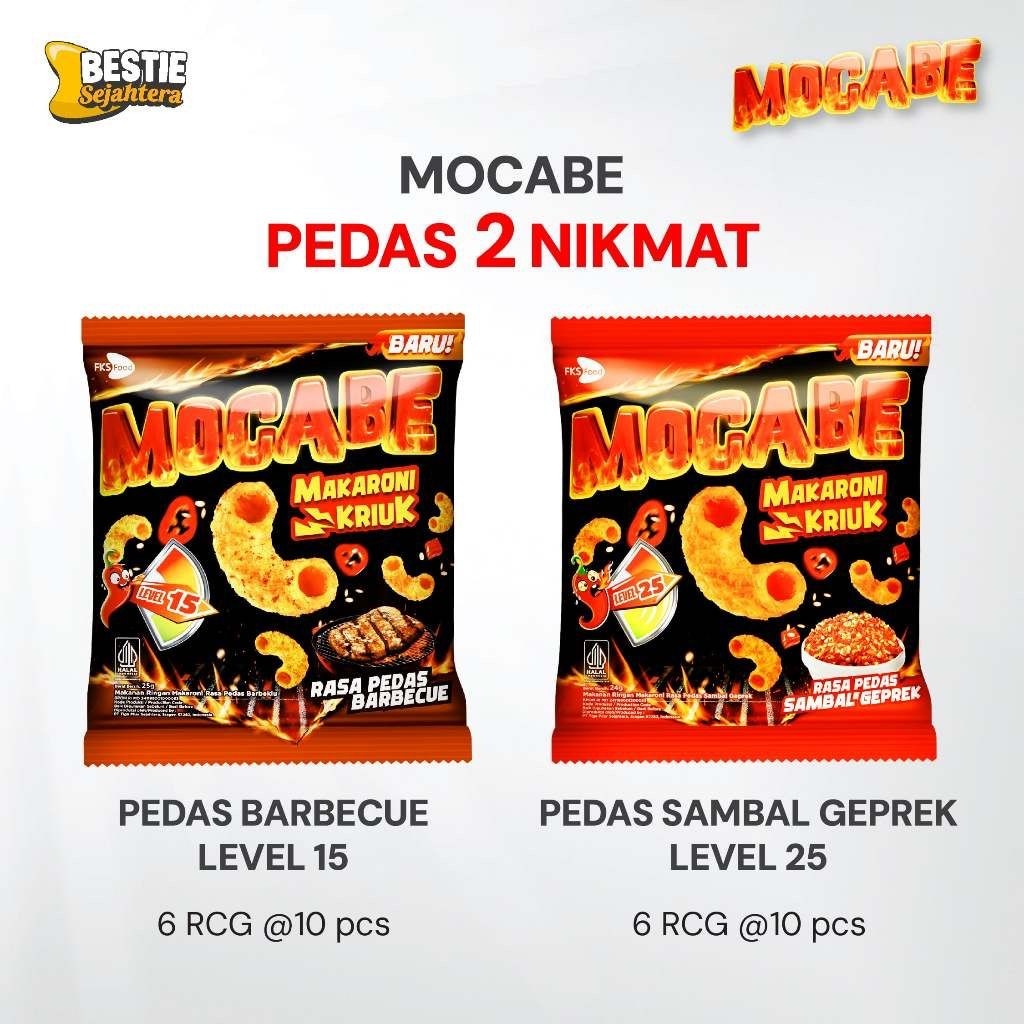 Warung Bestie Mocabe - sambal geprek- Small Pack - 1 renceng (10 pcs ) - 24gr