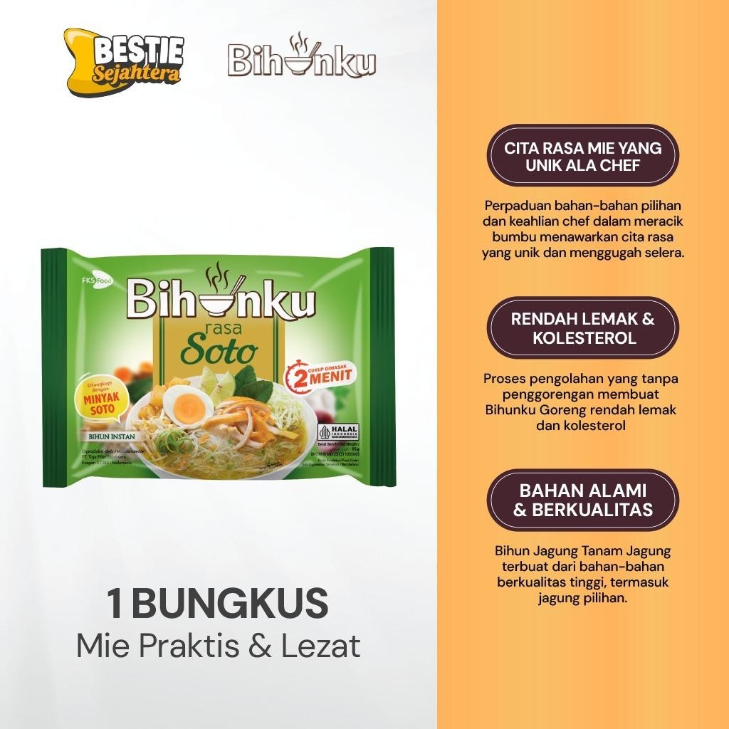 Warung Bestie Bundling - Bihunku Instan - Soto - 55gr - 12pcs