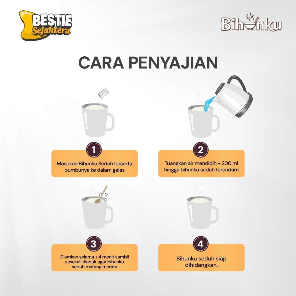 Warung Bestie Bihunku Instant - Seduh Soto - 1 Karton - 120 Pcs - 24gr