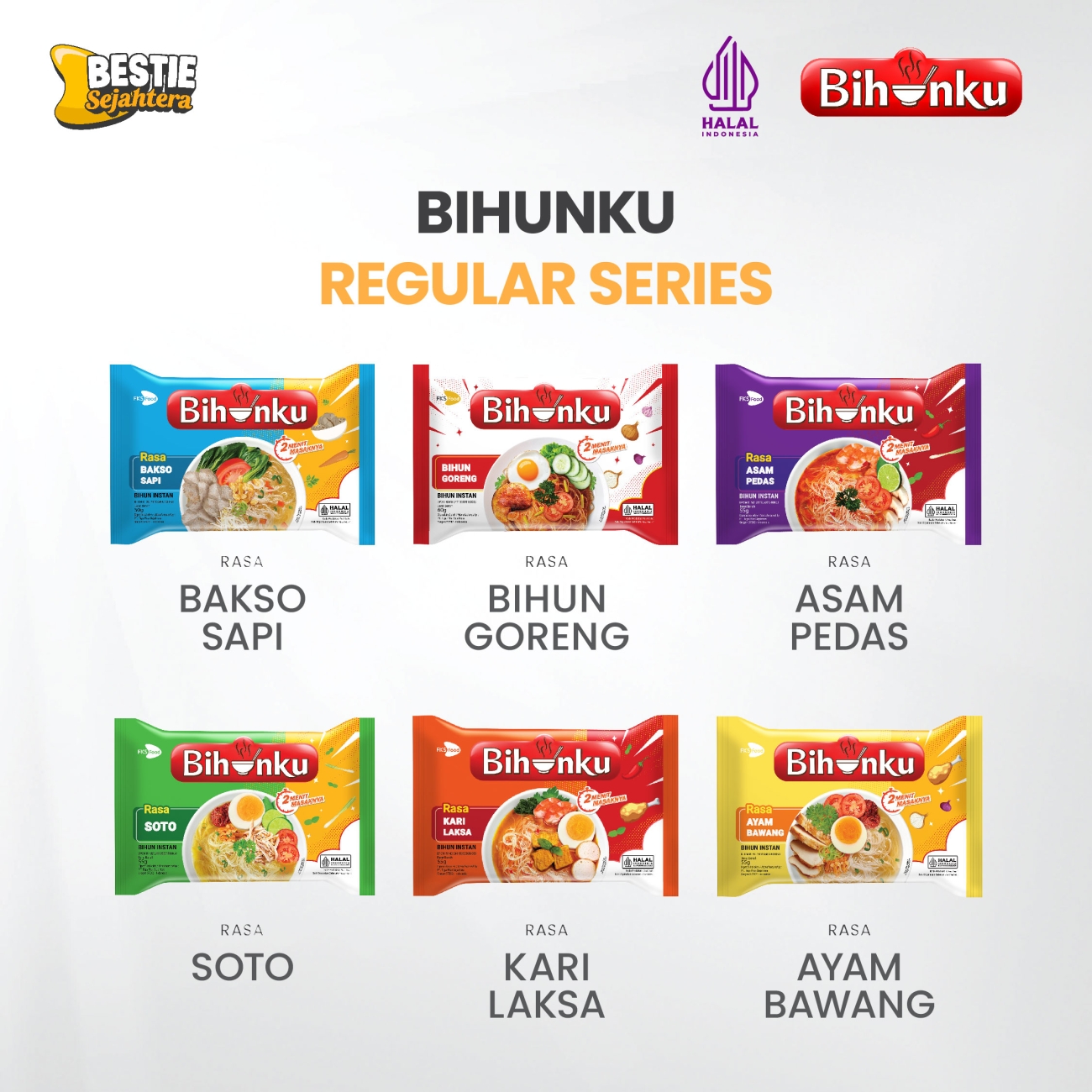 Warung Bestie Paket Bundling - Bihunku Instant - Goreng - 60gr - 12pcs