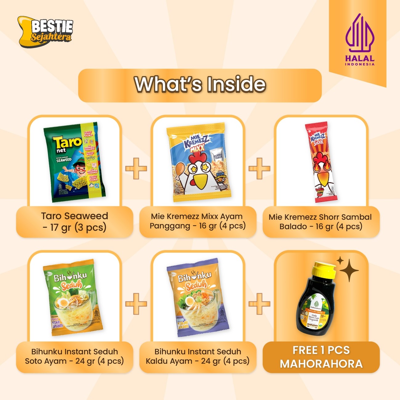 Warung Bestie Paket Hampers - 50RB - Dapatkan 20 produk -  Campaign 1.1 - Periode 1 Jan s/d 10 januari