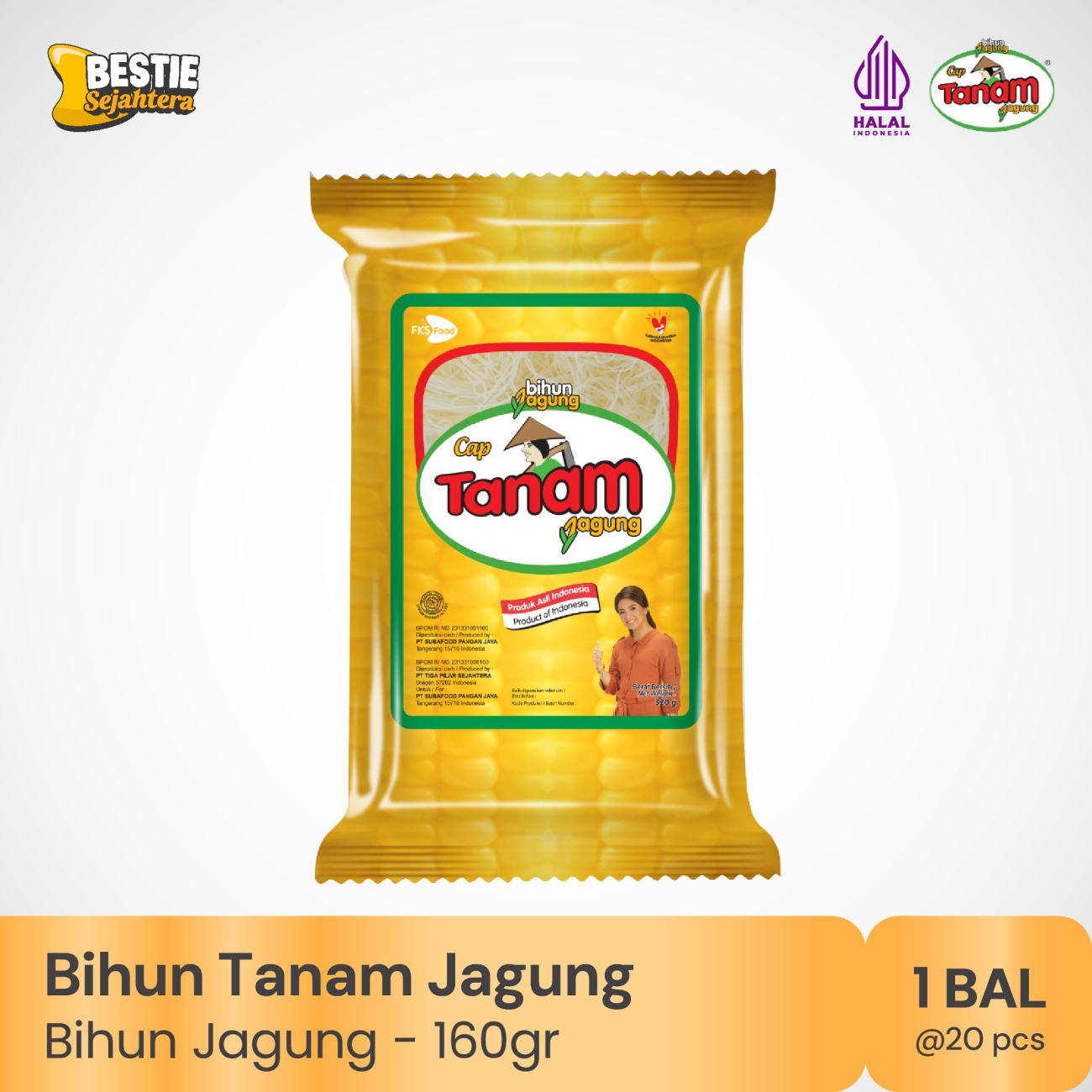 Bihun Cap Tanam Jagung - 1 Bal - 20 Pcs - 160gr