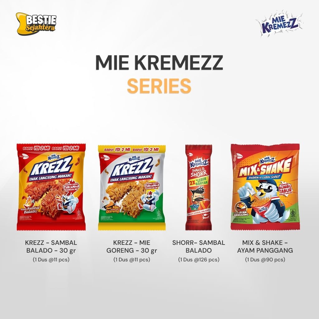 Warung Bestie Paket Bundling - Kremezz Mix & Shake - Ayam Panggang - 16gr - 12pcs